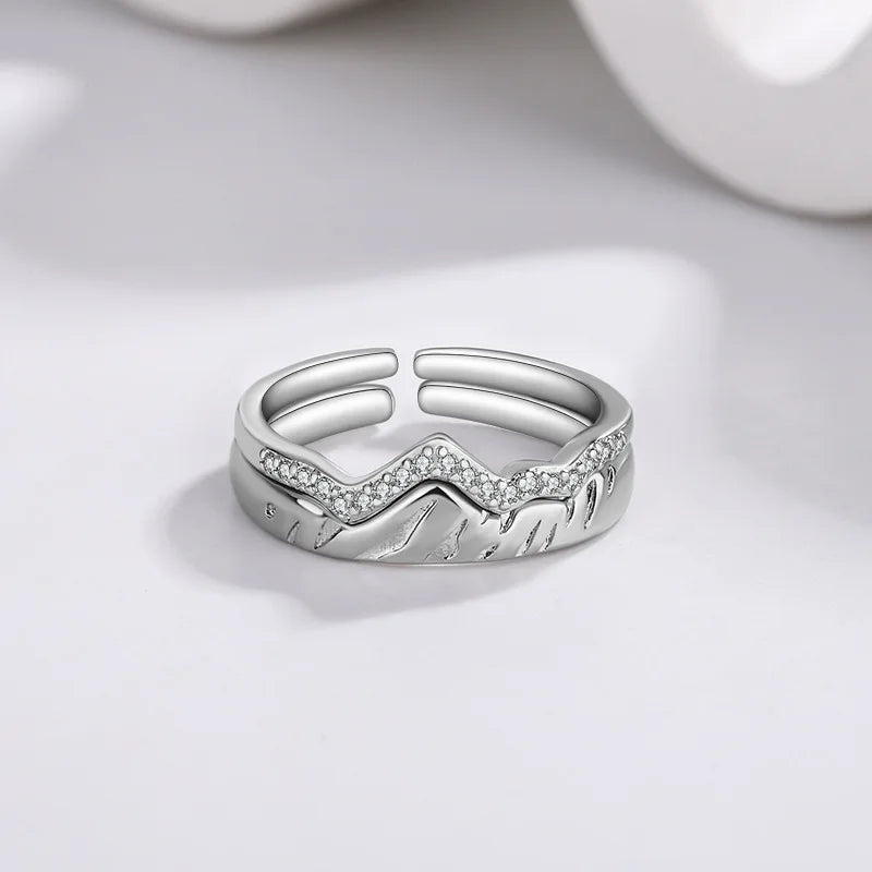 Aurora Couple's Mountain Ring